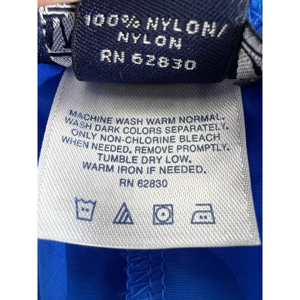 Lands' End Swim Shorts Unisex 1X 16-18 Blue‎ Lined Polyester Swimwear Shorts